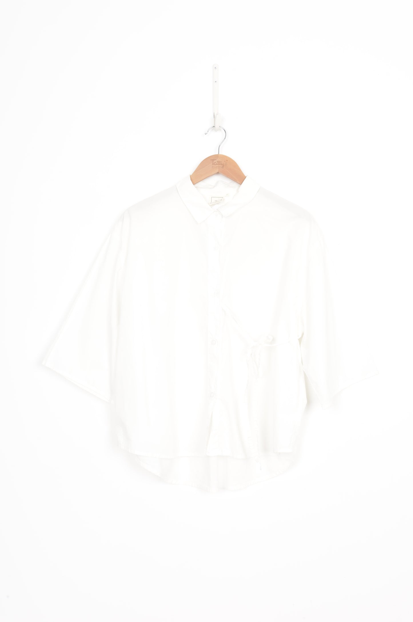 Deiji Studios Womens White Shirt Size M