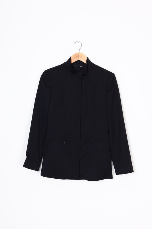 Sisley Womens Black Jacket Size 40