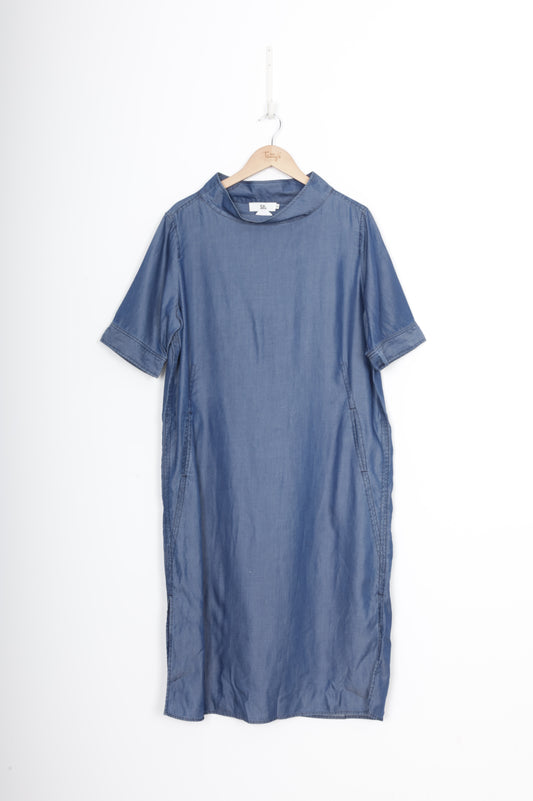 Sills Womens Blue Dress Size 10