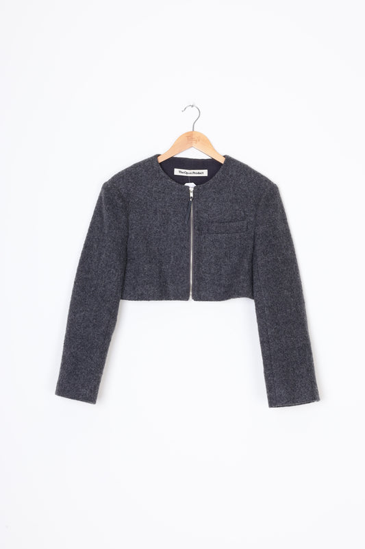 The open product Womens Grey Jacket Size 1