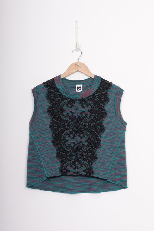 Missoni Womens Green Vest Size 42
