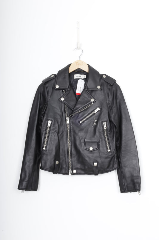 Coach Womens Black Jacket Size 2