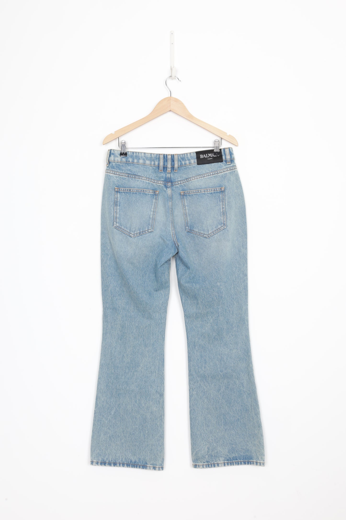 Balmain Womens Blue Jeans Size 42