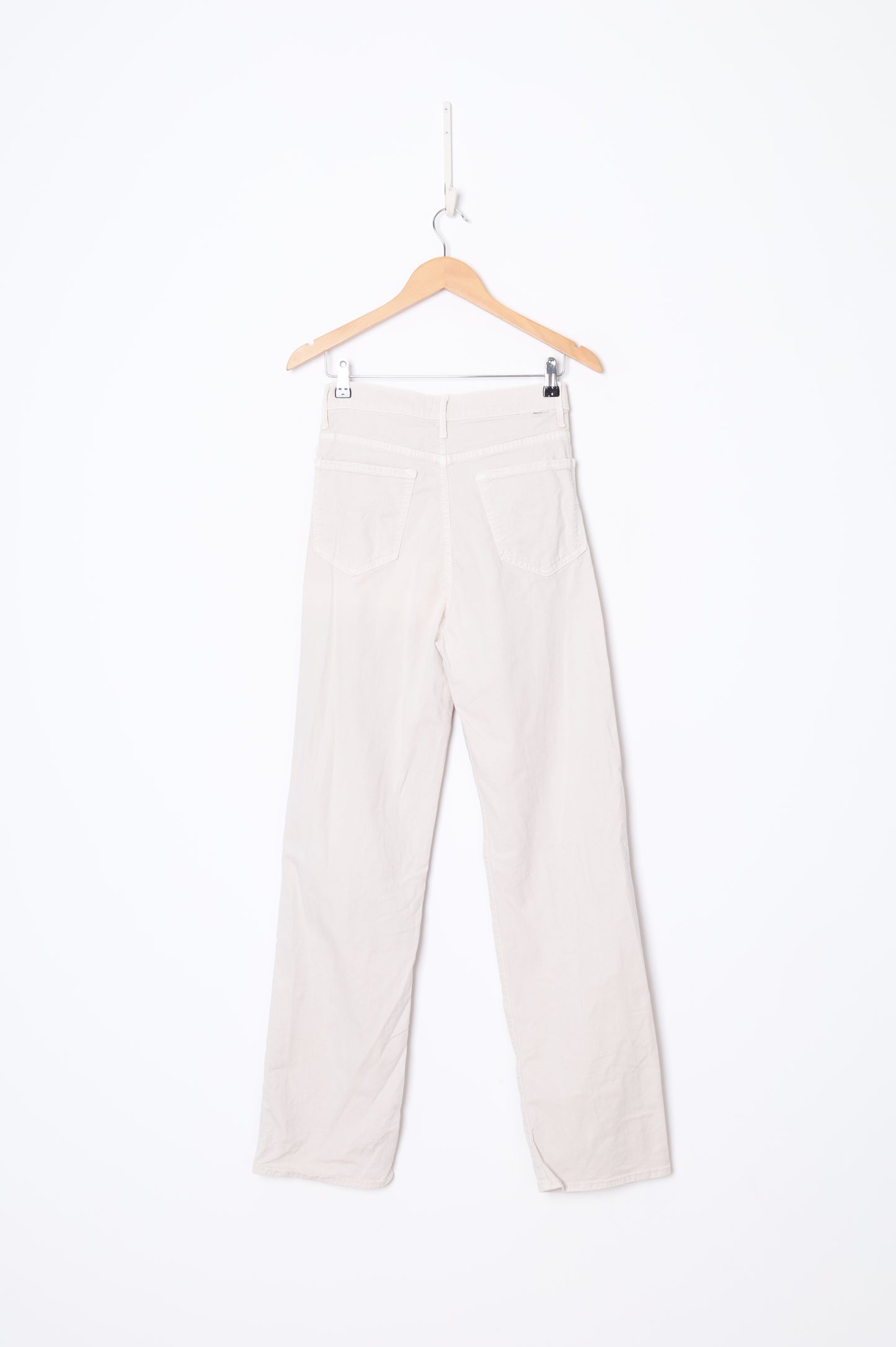 Mother Womens Cream Jeans Size W 27