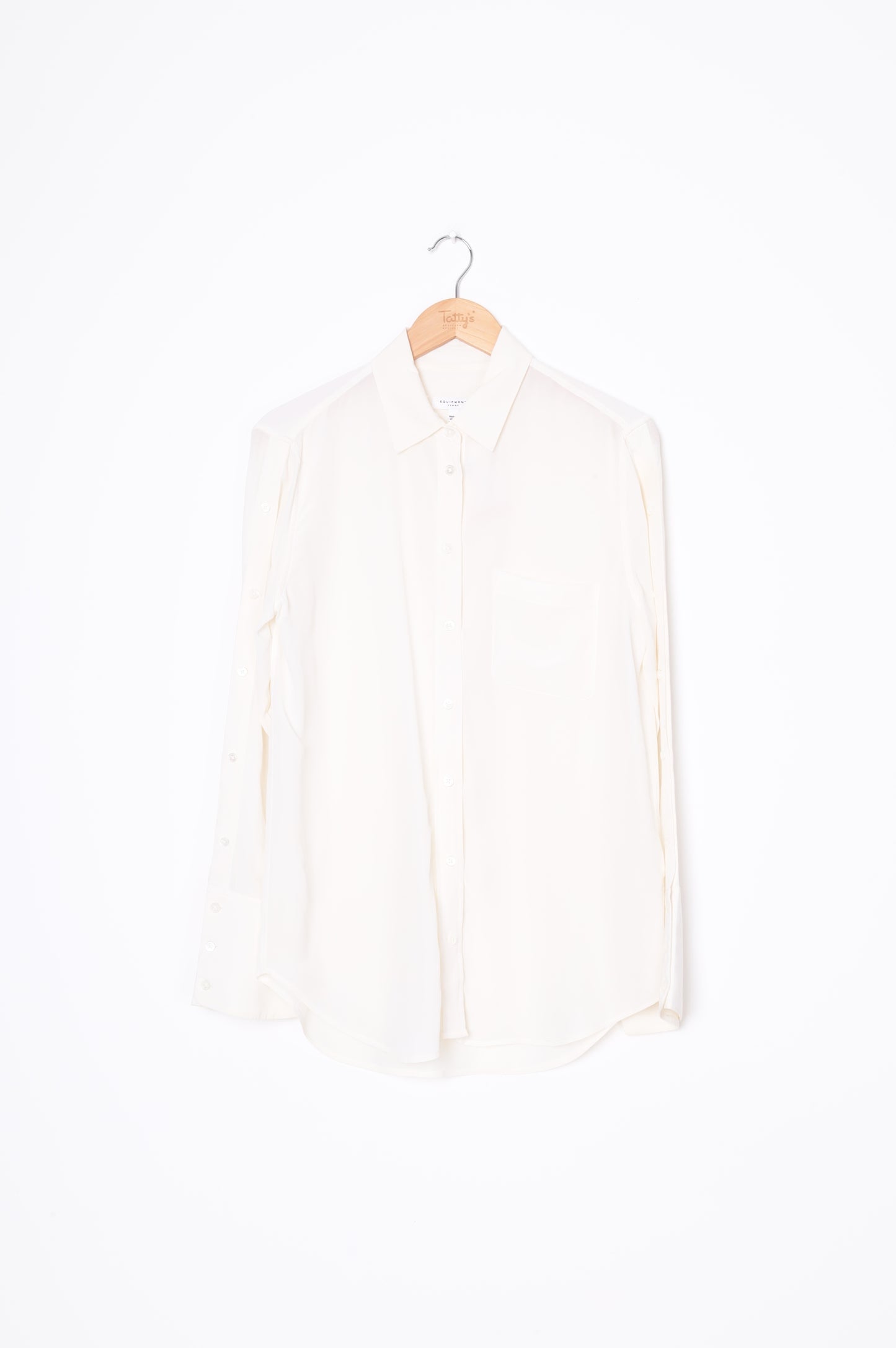 Equipment Femme Womens Cream Shirt Size SP
