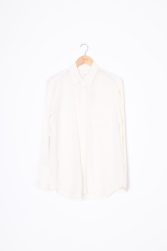 Equipment Femme Womens Cream Shirt Size SP
