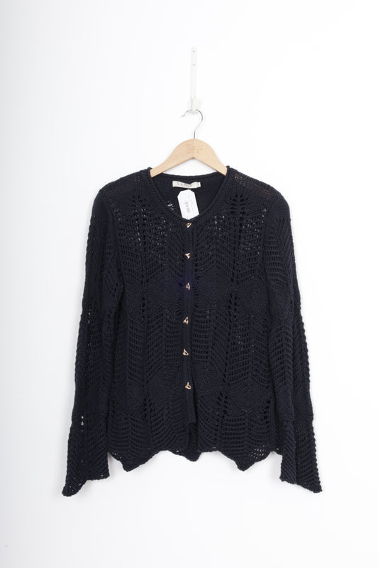 Lania the Label Womens Blue Cardigan Size S