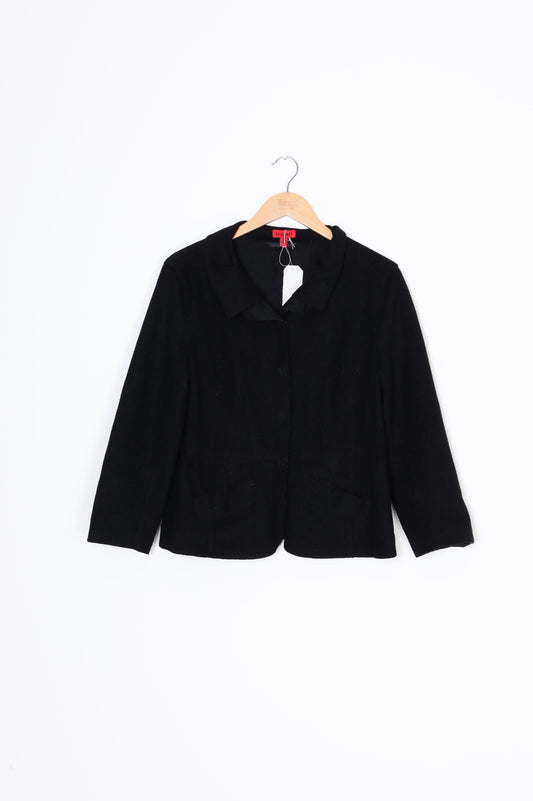 Scarlet Womens Black Jacket Size 14