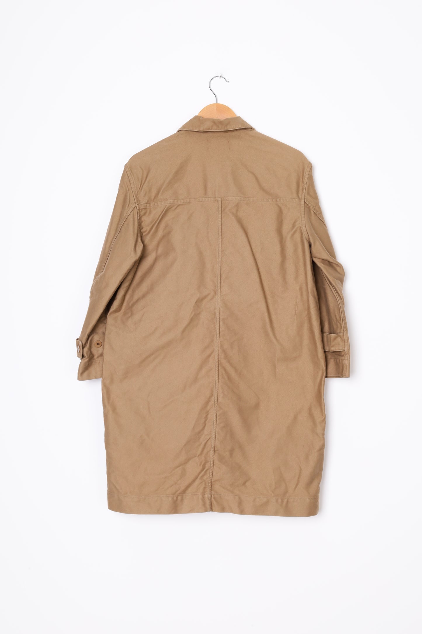 Penny Sage Womens Beige Coat Size S