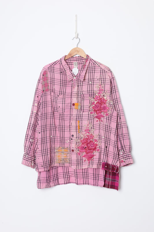 Magnolia Pearl Womens Pink Shirt Size O/S