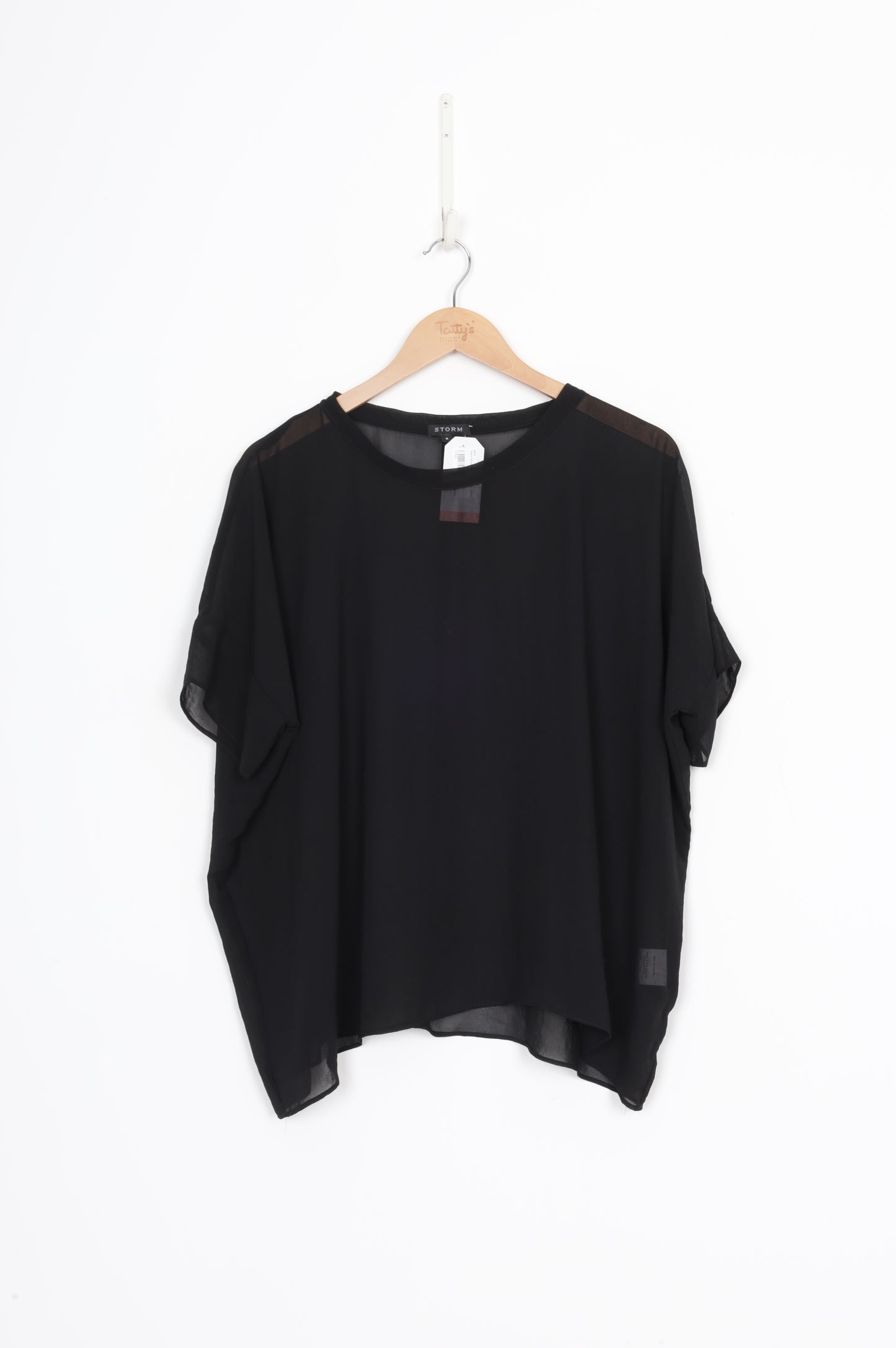 Storm Womens Black Top Size 6