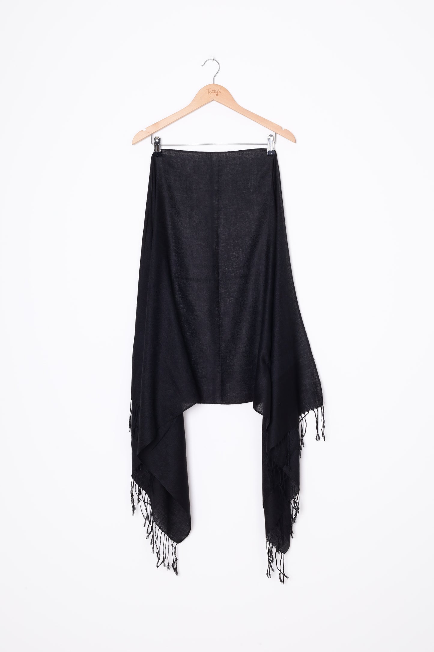 Pashmina Womens Black Scarf Size O/S