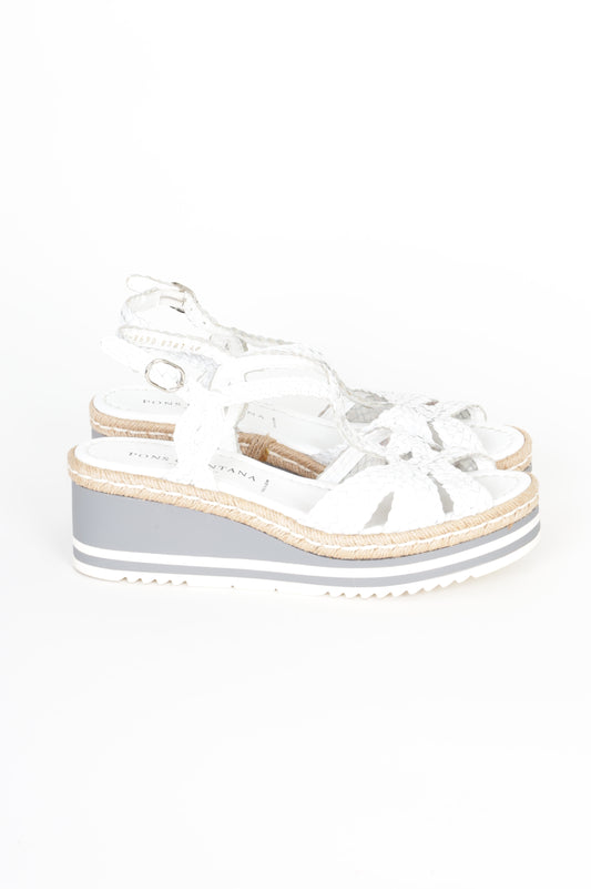 Pons Quintana Womens White Heels Size 40
