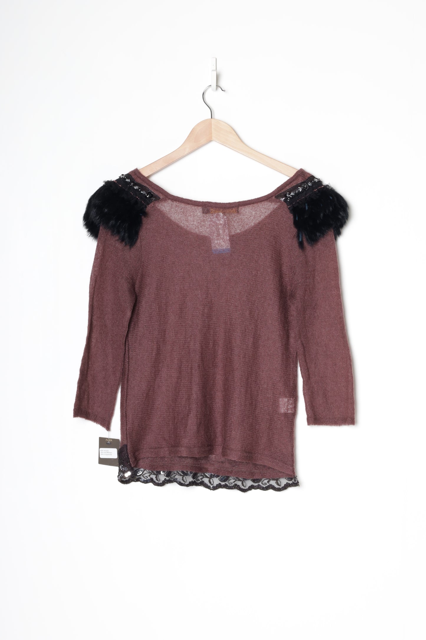 Aliza Womens Black Jumper Size 14