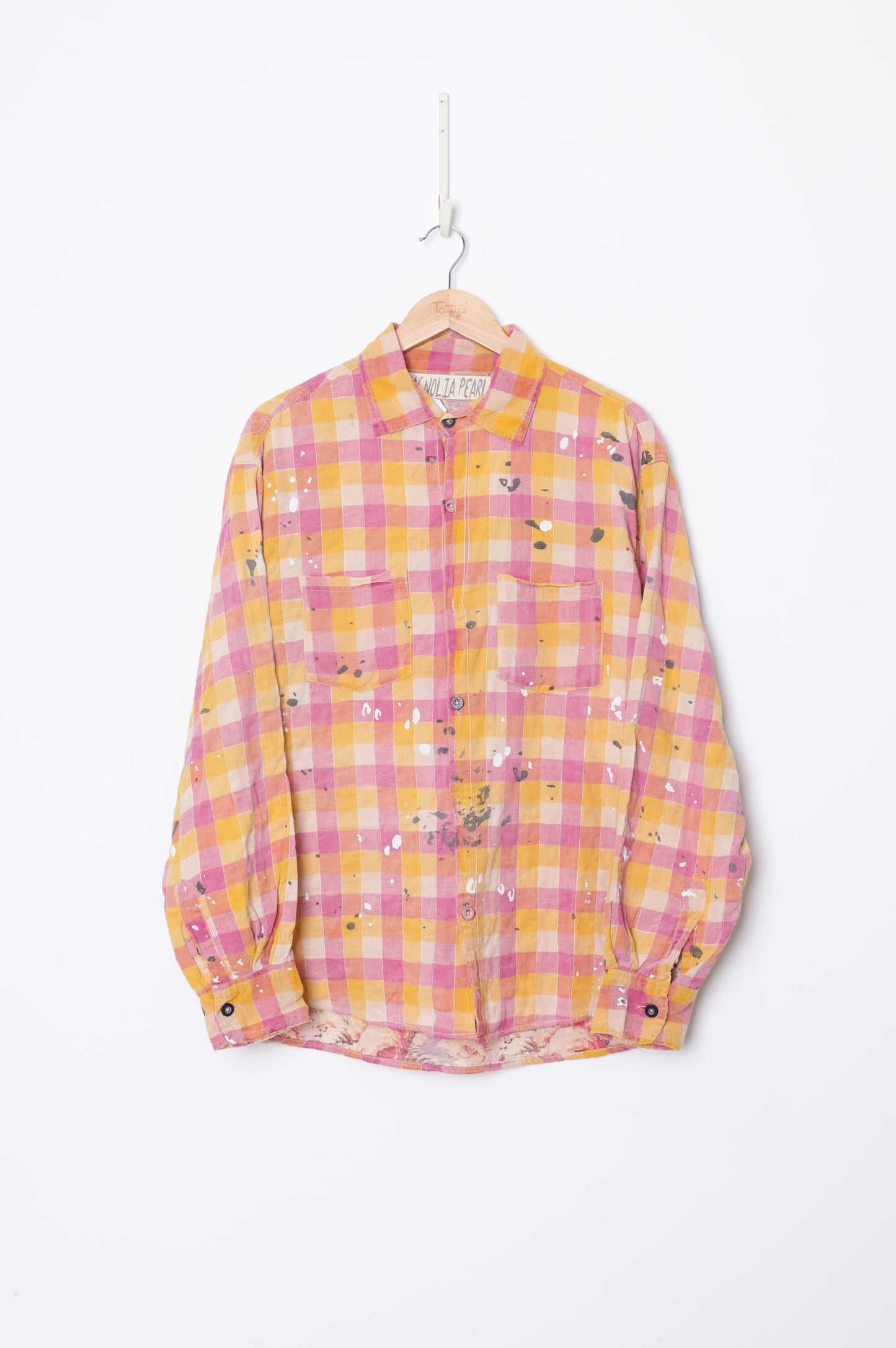 Magnolia Pearl Womens Yellow Shirt Size O/S