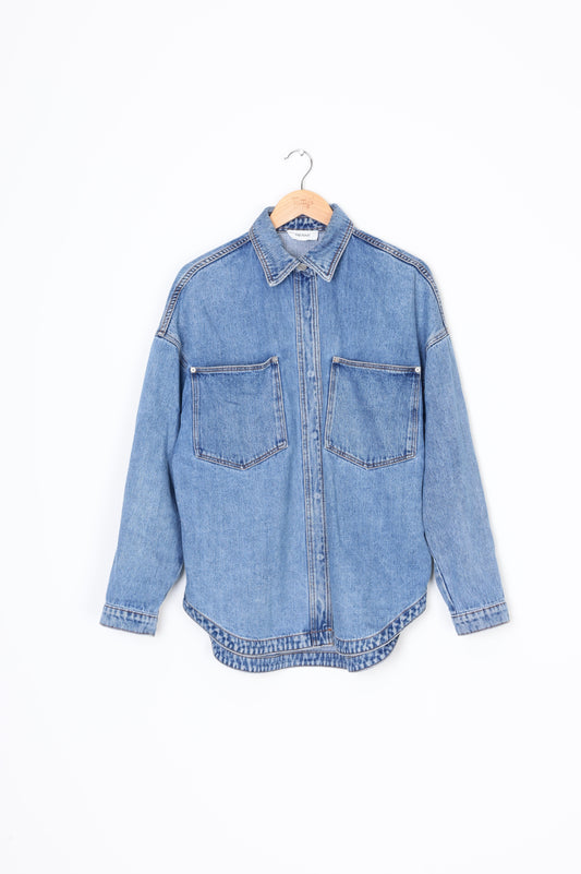 Henne Womens Blue Shirt Size XS