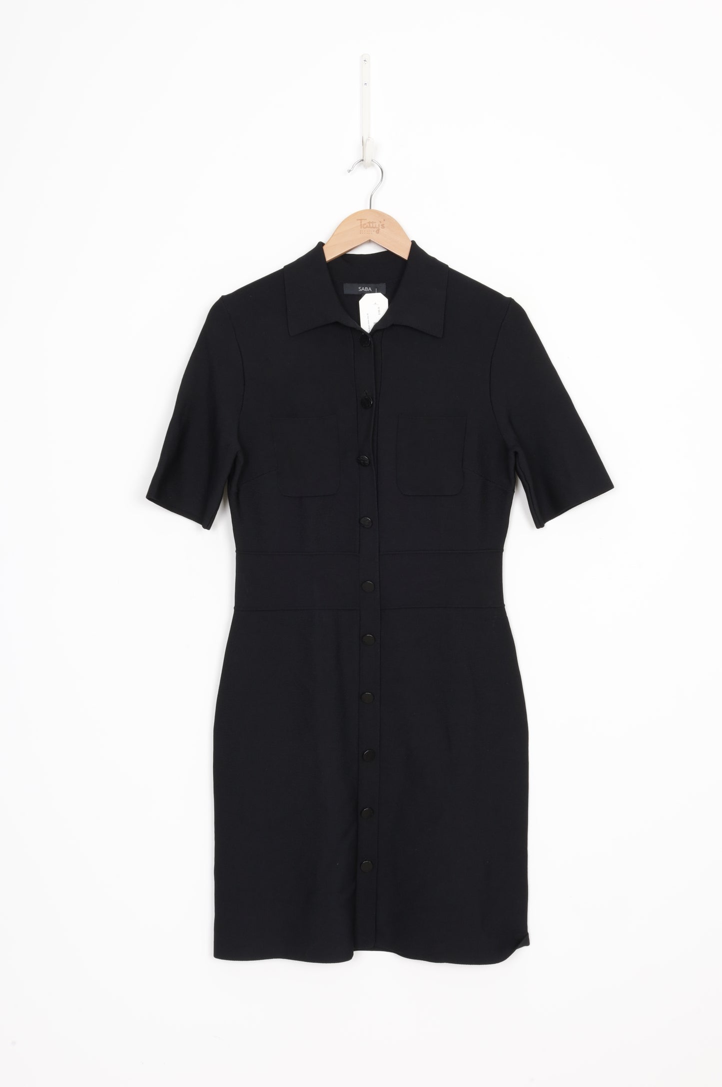 Saba Womens Black Dress Size M