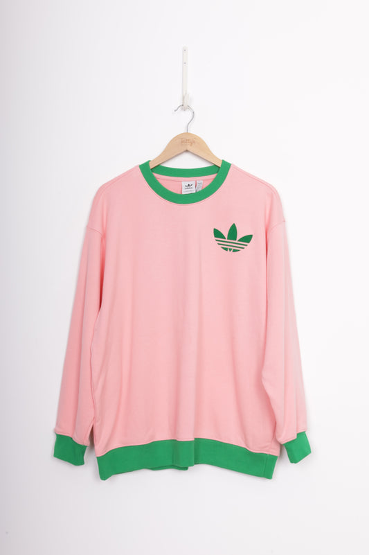 Adidas Womens Pink Sweatshirt Size M