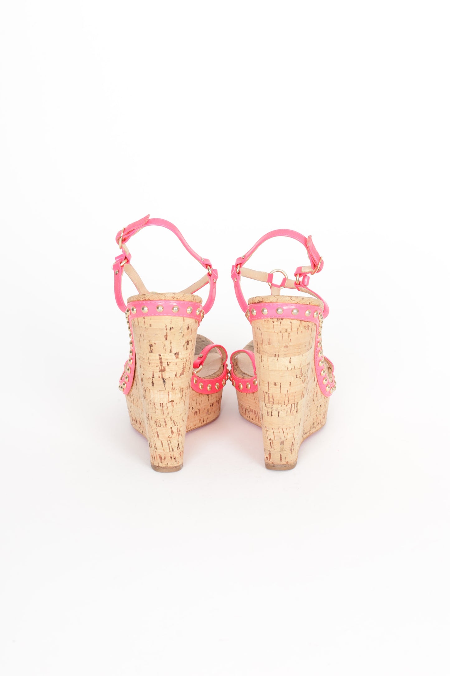 Christian Louboutin Womens Pink Heels Size EU 38