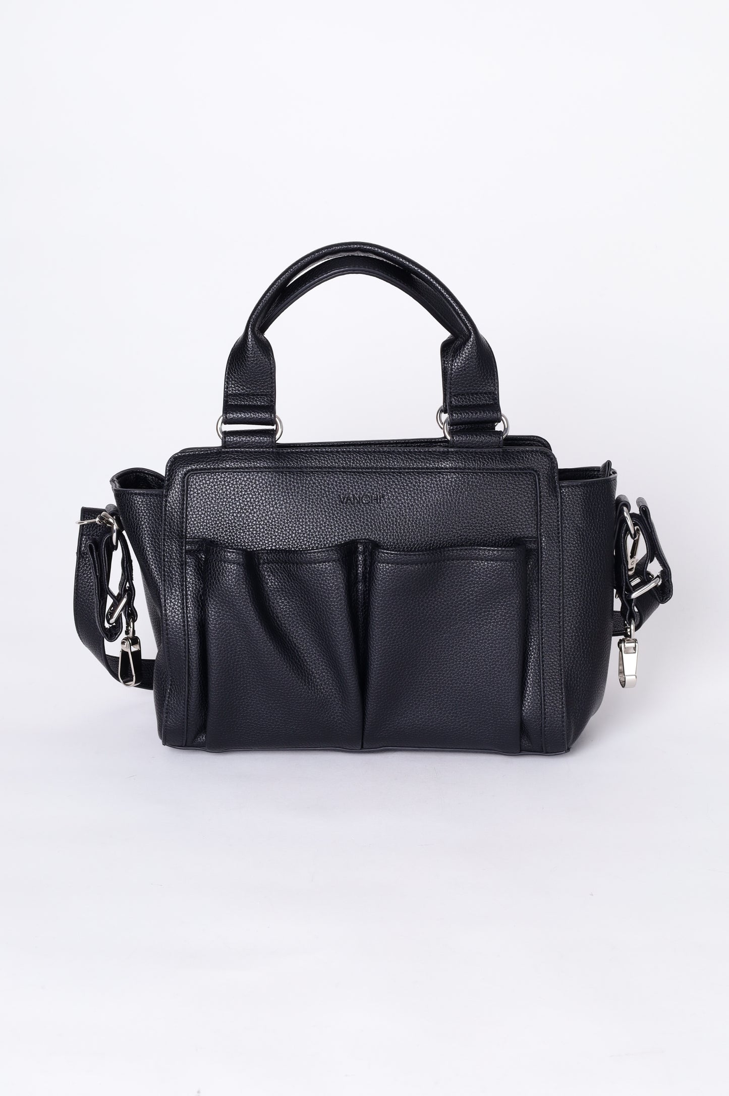 Vanchi Womens Black Bag Size O/S