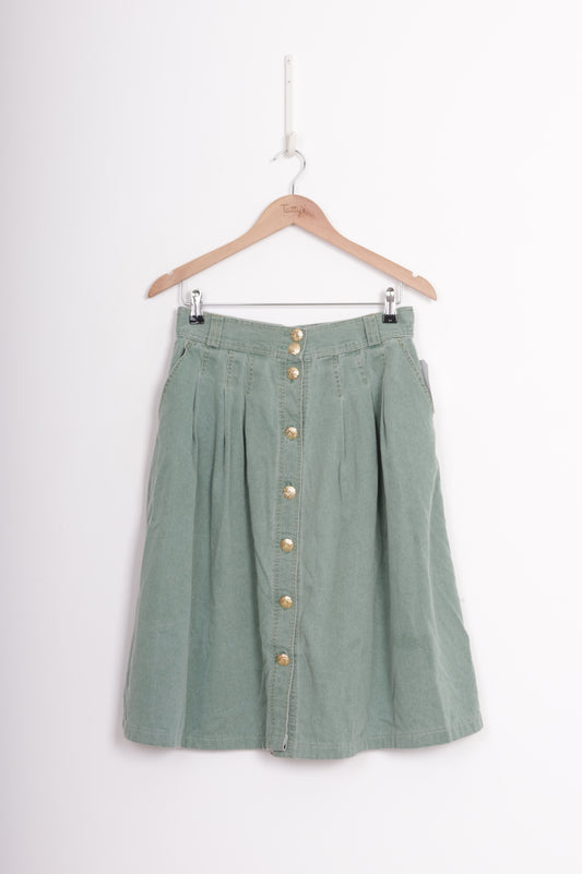 Antonette Womens Green Skirt Size N/S