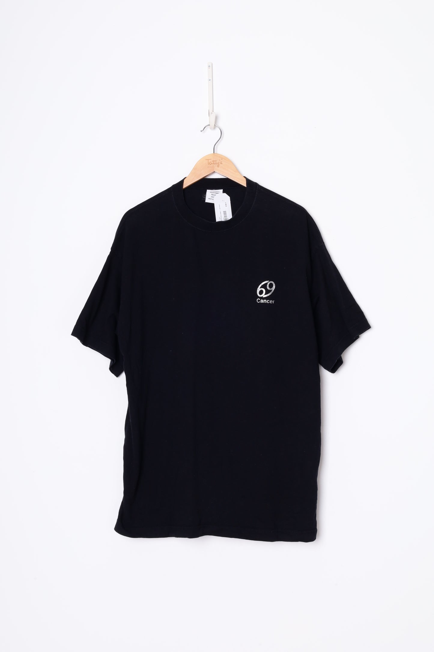 Vetements Mens Black T-shirt Size L