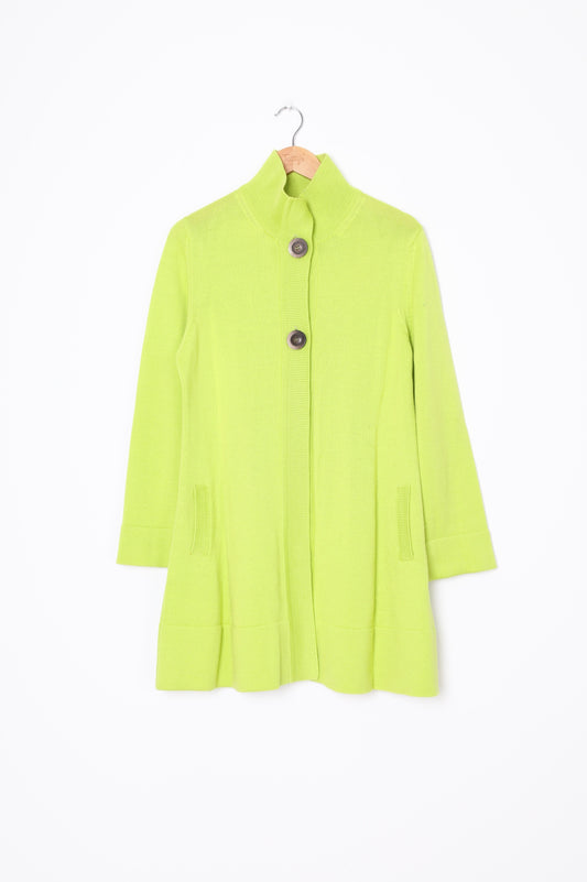 Visage Womens Green Cardigan Size M