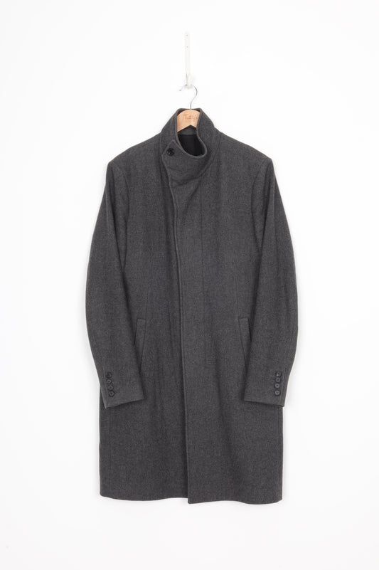 All Saints Mens Grey Coat Size L