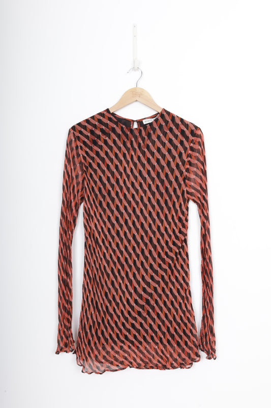Shona Joy Womens Red Top Size 10