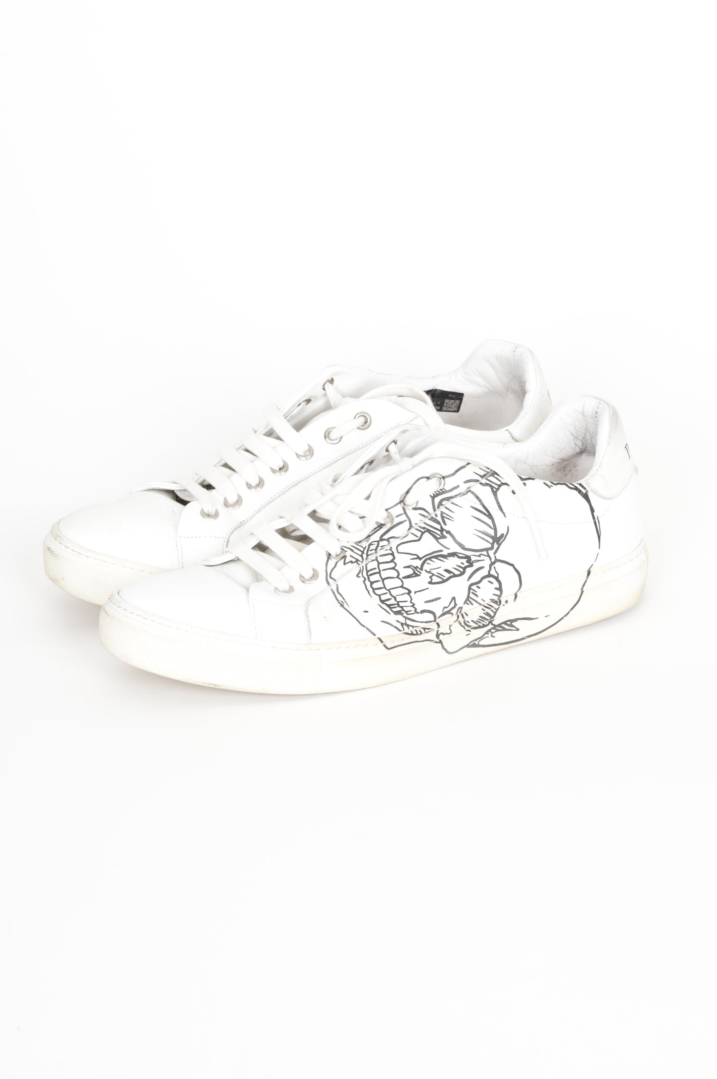 Philipp Plein Mens White Shoes Size EU 42