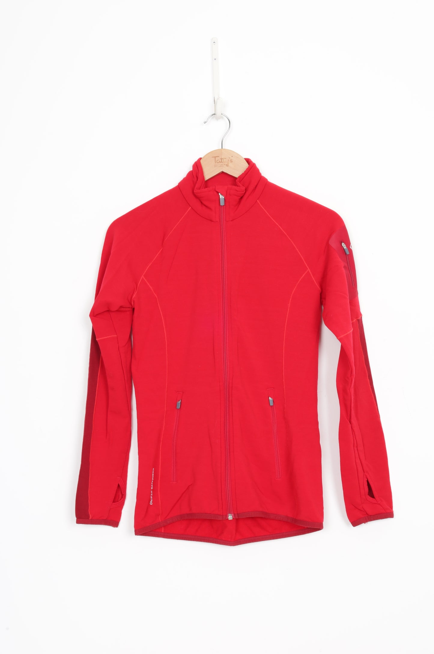 Icebreaker Merino Womens Red Jacket Size S