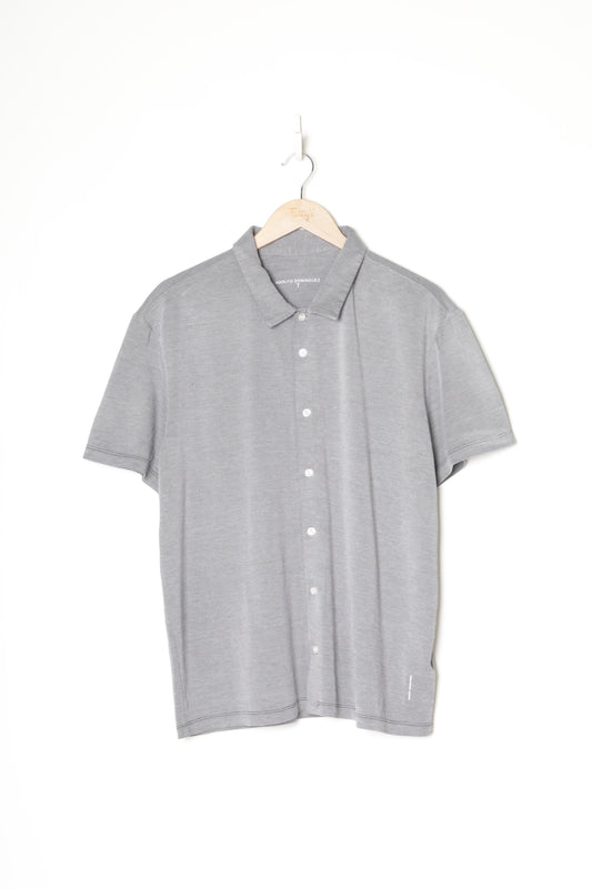 Adolfo Dominguez Mens Grey Shirt Size 7