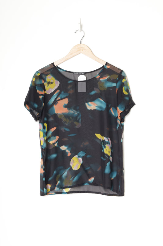 Helen Cherry Womens Black Top Size S