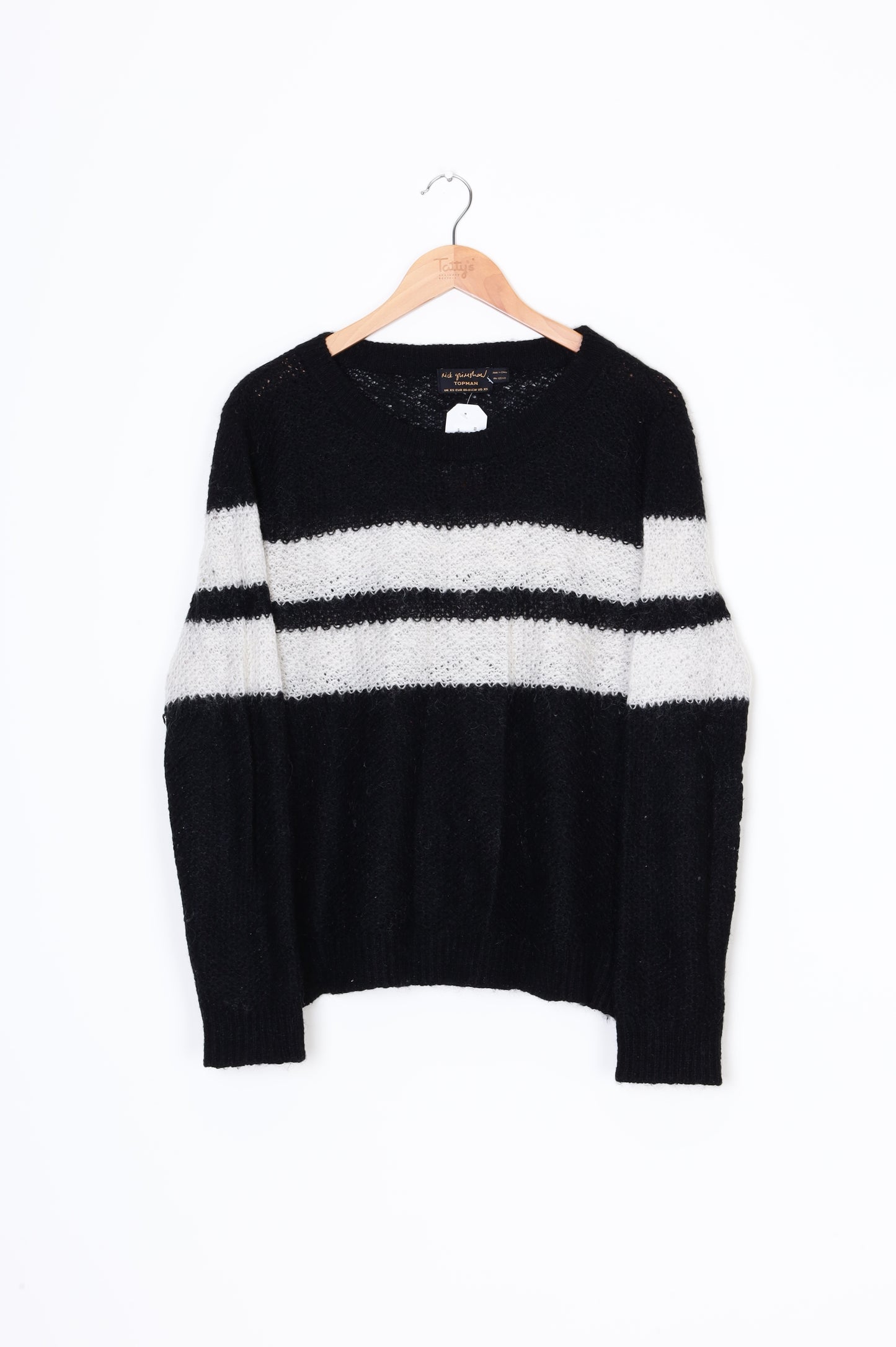 Nick Grimshaw x Topman Mens Black Jumper Size XS