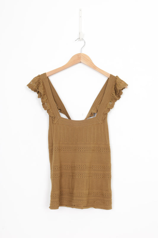 La Maille Sezane Womens Green Top Size XL