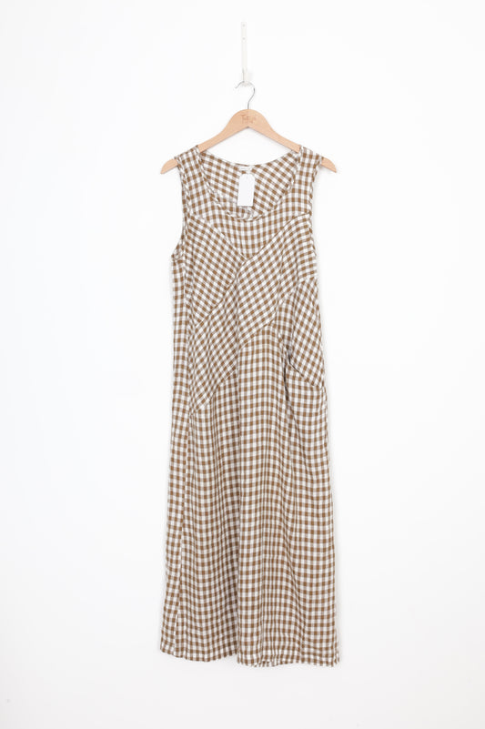 Made by Angie Womens Brown Dress Size N/S