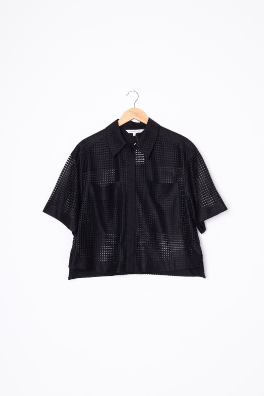 Veronika Maine Womens Black Top Size 10