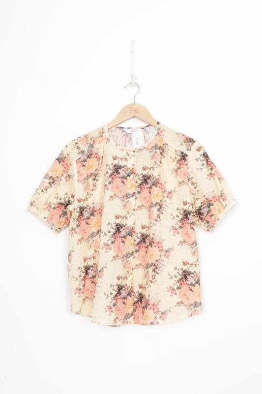 & Other Stories Paris Atelier Womens Yellow Top Size 36