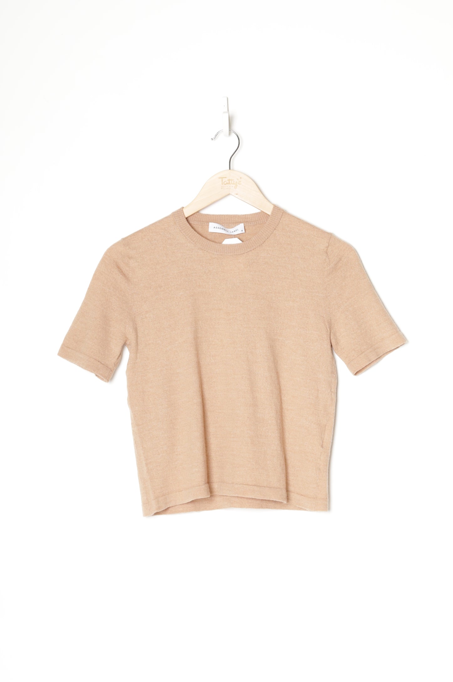 Assembly Label Womens Brown Top Size 8