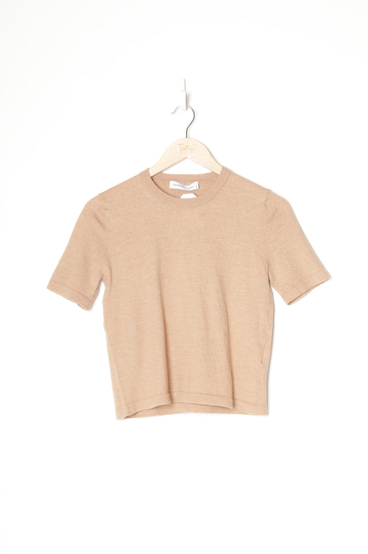 Assembly Label Womens Brown Top Size 8