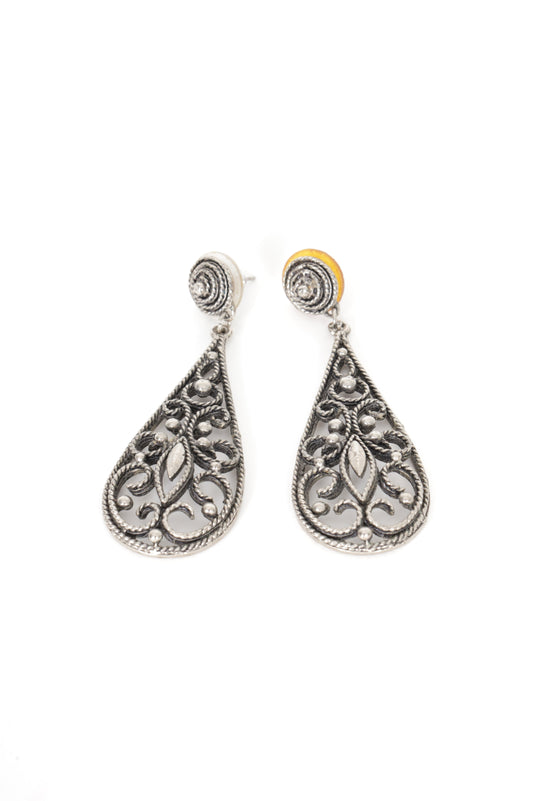 No Label Womens Metallic Earrings Size O/S