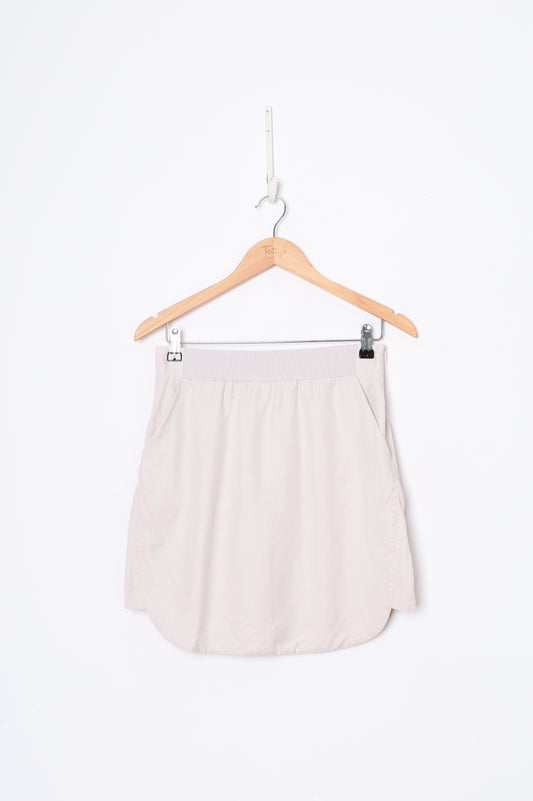 Turet Kneufermann Womens Cream Mini Skirt Size S