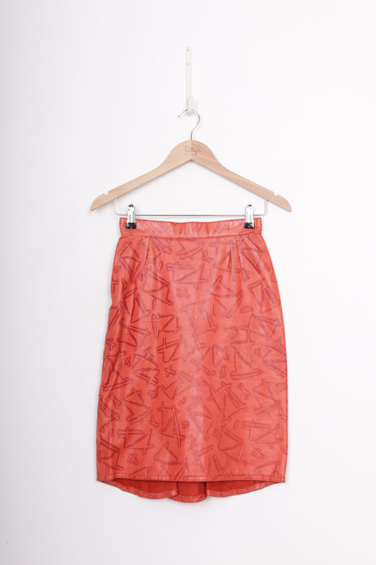 Brigid Brock Womens Red Skirt Size 10