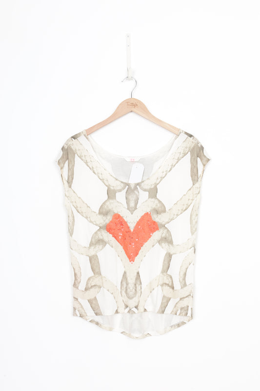 Sass & Bide Womens White Top Size S