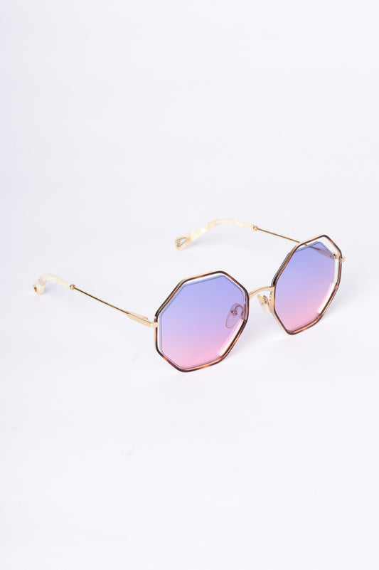 Chloe Womens Beige Sunglasses Size O/S