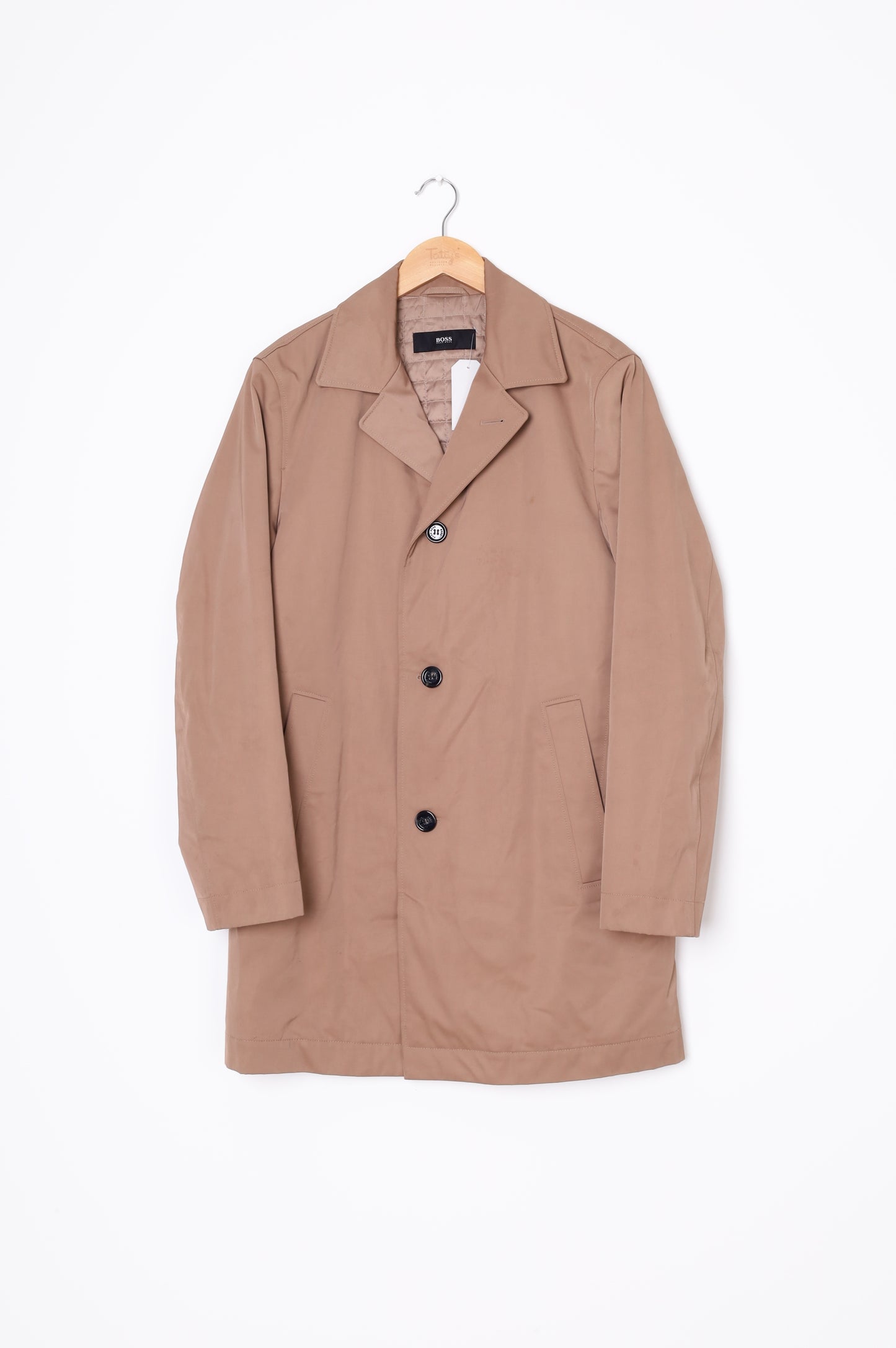Hugo Boss Womens Brown Coat Size 48