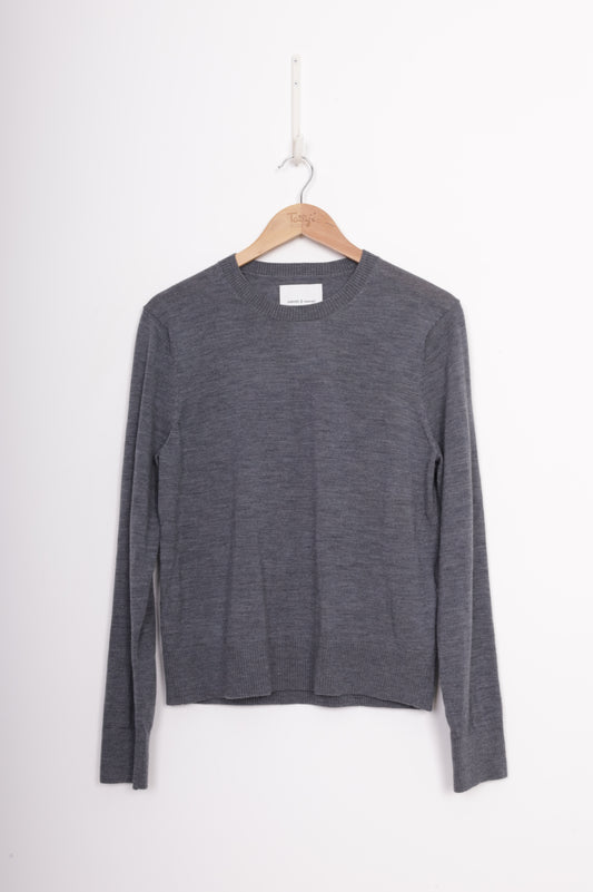 Samsoe Samsoe Womens Grey Jumper Size L