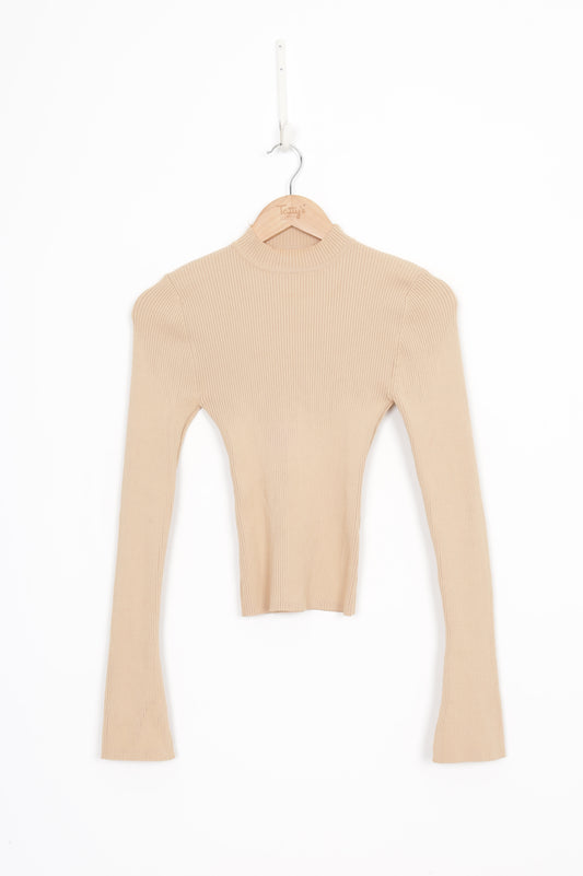 Dissh Womens Beige Top Size S