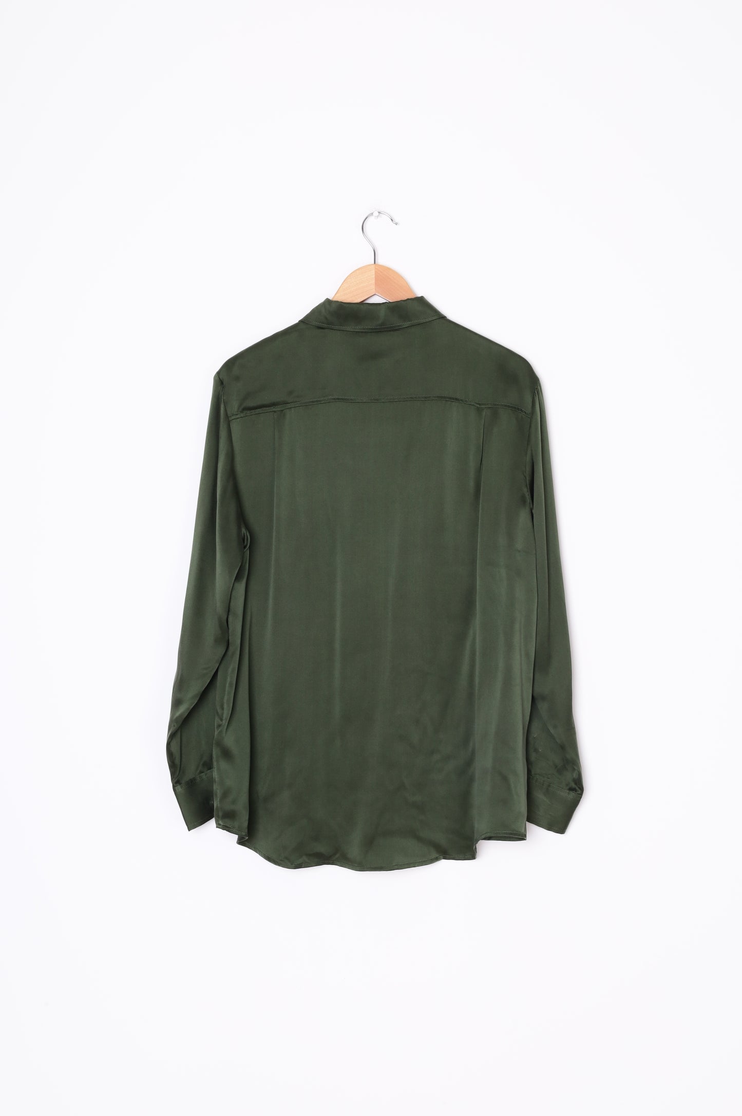 Silk Laundry Womens Green Shirt Size N/S