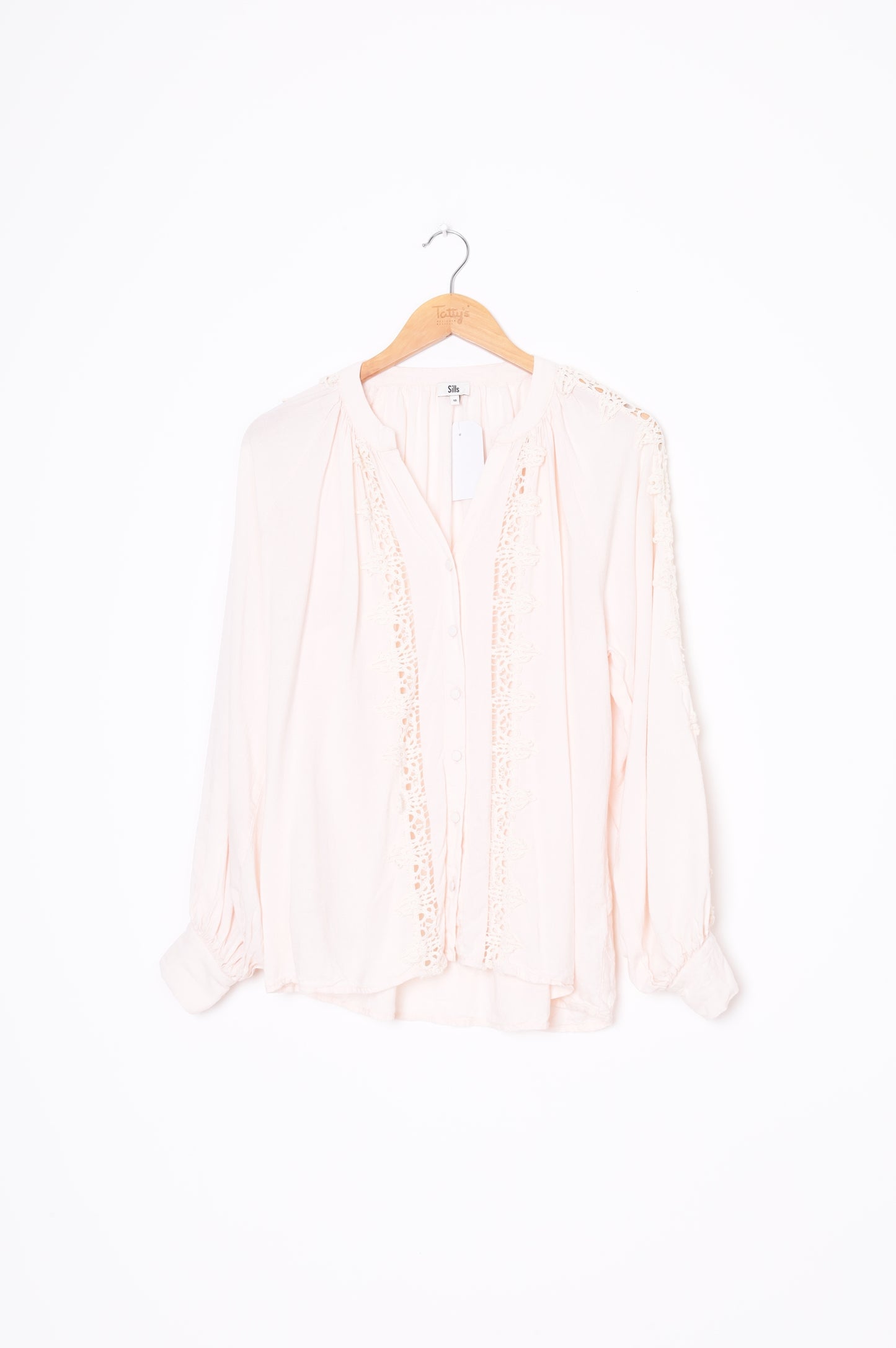 Sills Womens Pink Top Size 10
